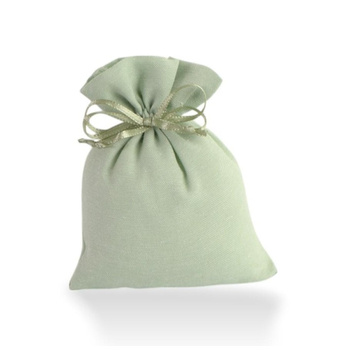 SACCHETTO COTONE 10X13CM VERDE GR